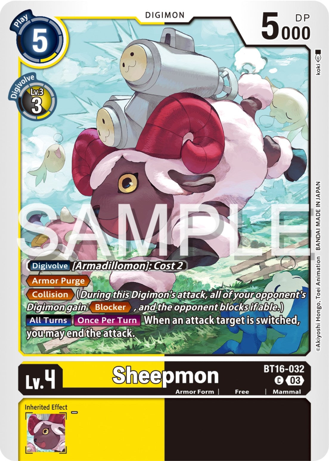 Image for Sheepmon (BT16) (16032)