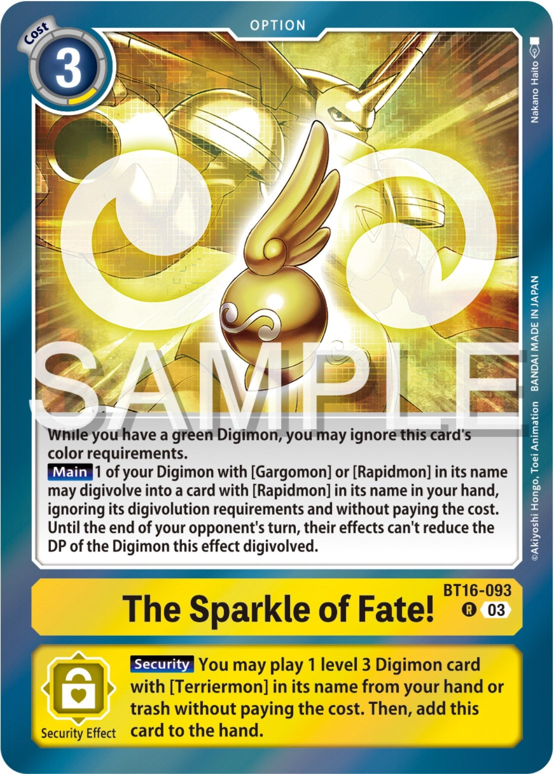 Image for The Sparkle of Fate! (BT16) (16093)