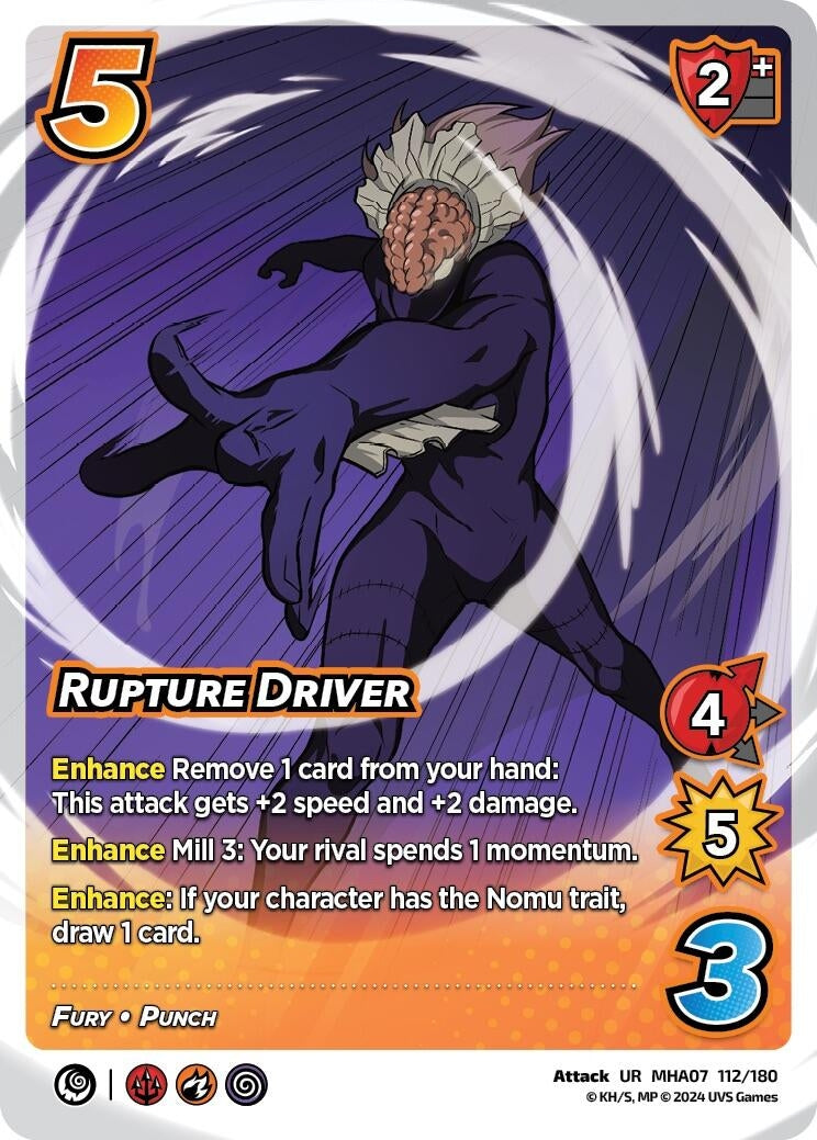 Image for Rupture Driver (UniVersus: My Hero Academia: Girl Power) (112/180) - UniVersus