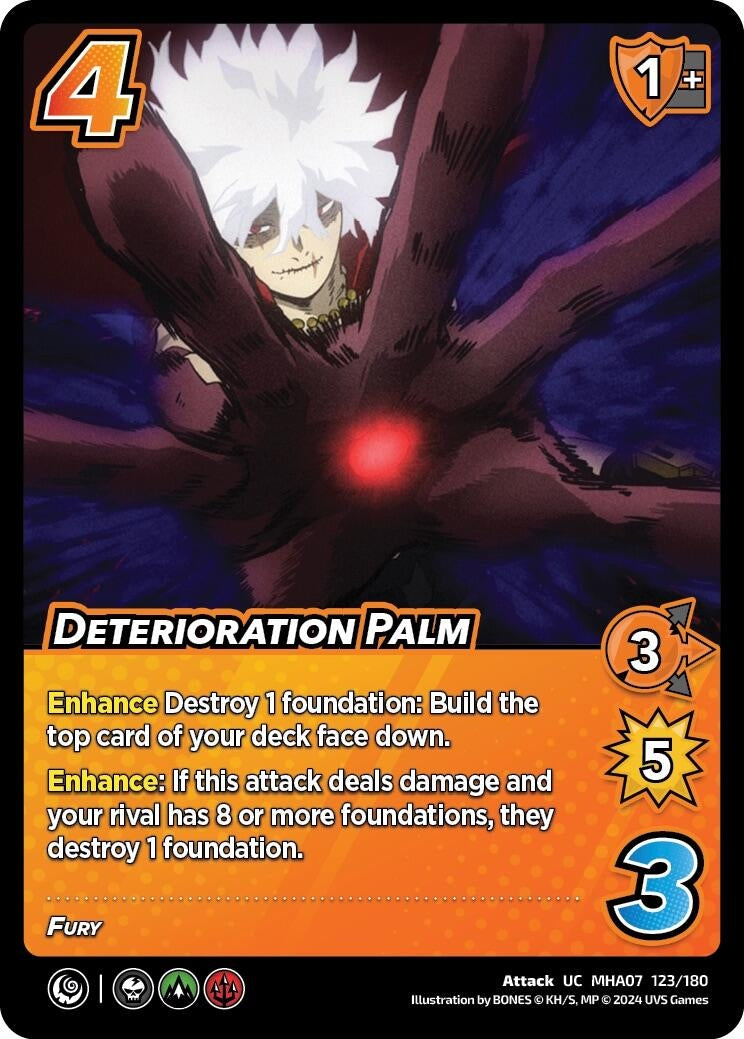 Image for Deterioration Palm (UniVersus: My Hero Academia: Girl Power) (123/180) - UniVersus