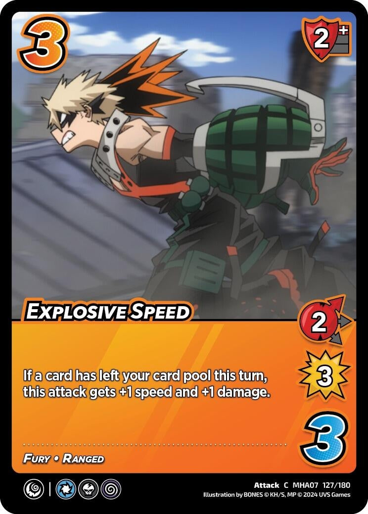 Image for Explosive Speed (UniVersus: My Hero Academia: Girl Power) (127/180) - UniVersus