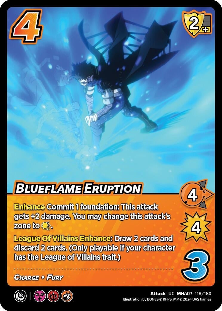 Image for Blueflame Eruption (UniVersus: My Hero Academia: Girl Power) (118/180) - UniVersus