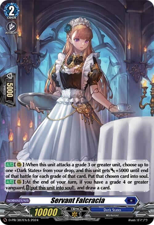 Image for Servant Falcracia (387-S) (Foil) (D Promo Cards) (D-PR/387EN-S) - Cardfight Vanguard