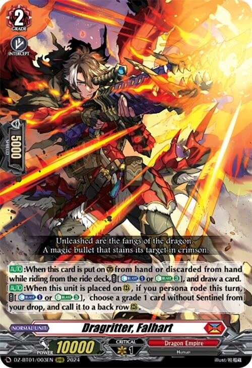 Image for Dragritter, Falhart (DZ-BT01: Fated Clash) (DZ-BT01/003EN) - Cardfight Vanguard