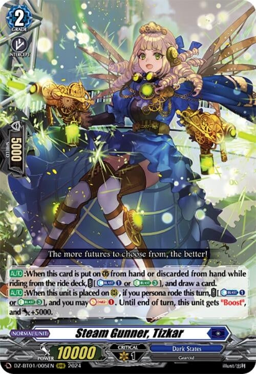 Image for Steam Gunner, Tizkar (DZ-BT01: Fated Clash) (DZ-BT01/005EN) - Cardfight Vanguard