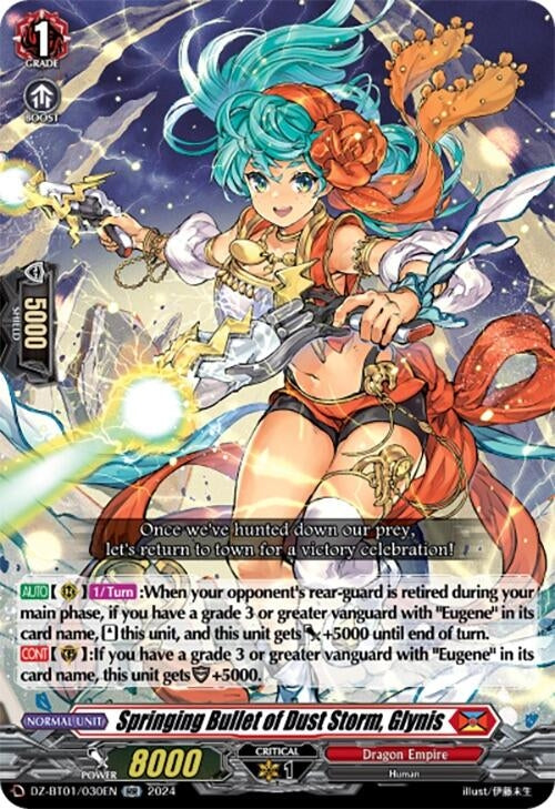 Image for Springing Bullet of Dust Storm, Glynis (DZ-BT01: Fated Clash) (DZ-BT01/030EN) - Cardfight Vanguard