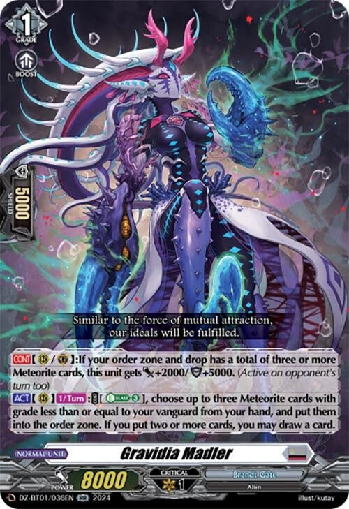 Image for Gravidia Madler (DZ-BT01: Fated Clash) (DZ-BT01/036EN) - Cardfight Vanguard