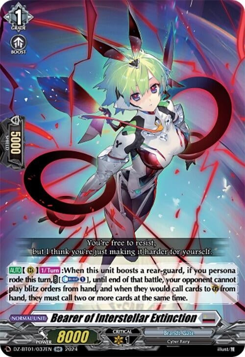 Image for Bearer of Interstellar Extinction (DZ-BT01: Fated Clash) (DZ-BT01/037EN) - Cardfight Vanguard