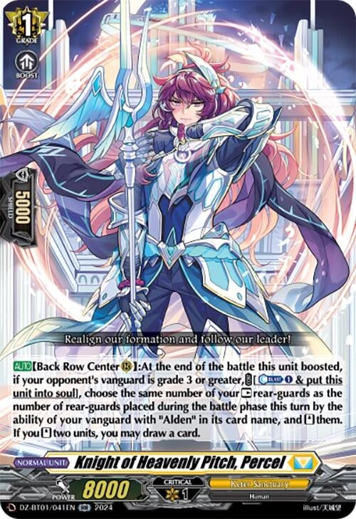 Image for Knight of Heavenly Pitch, Percel (DZ-BT01: Fated Clash) (DZ-BT01/041EN) - Cardfight Vanguard