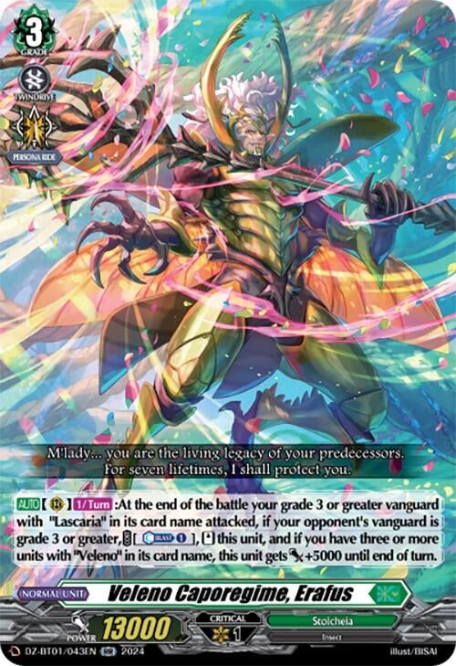 Image for Veleno Caporegime, Erafus (DZ-BT01: Fated Clash) (DZ-BT01/043EN) - Cardfight Vanguard