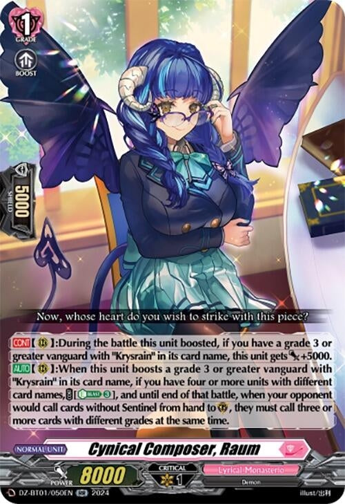Image for Cynical Composer, Raum (DZ-BT01: Fated Clash) (DZ-BT01/050EN) - Cardfight Vanguard