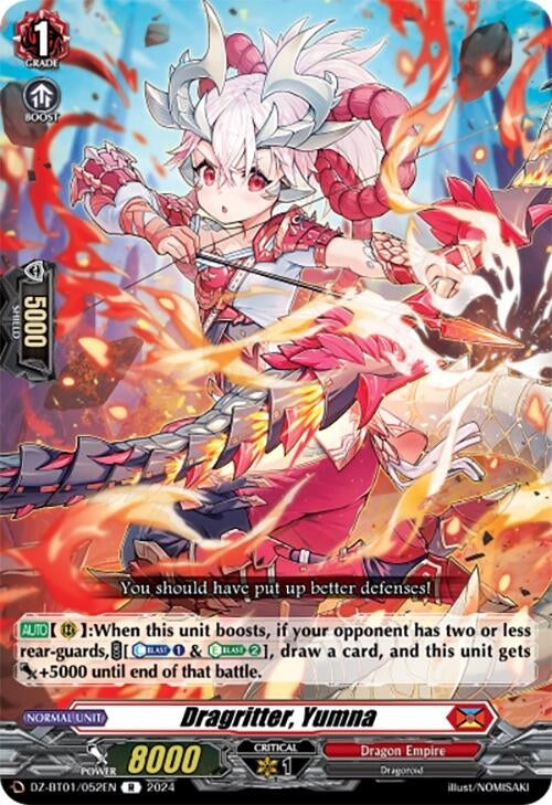 Image for Dragritter, Yumna (DZ-BT01: Fated Clash) (DZ-BT01/052EN) - Cardfight Vanguard