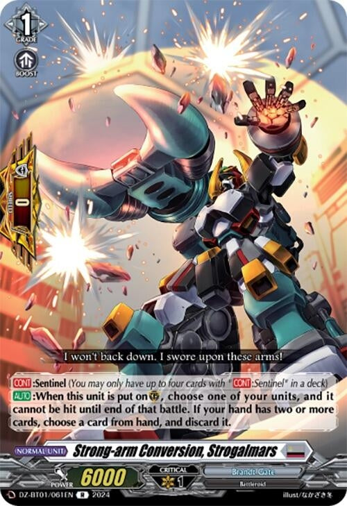 Image for Strong-arm Conversion, Strogalmars (DZ-BT01: Fated Clash) (DZ-BT01/061EN) - Cardfight Vanguard
