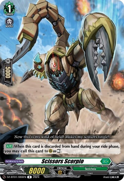 Image for Scissors Scorpio (DZ-BT01: Fated Clash) (DZ-BT01/069EN) - Cardfight Vanguard