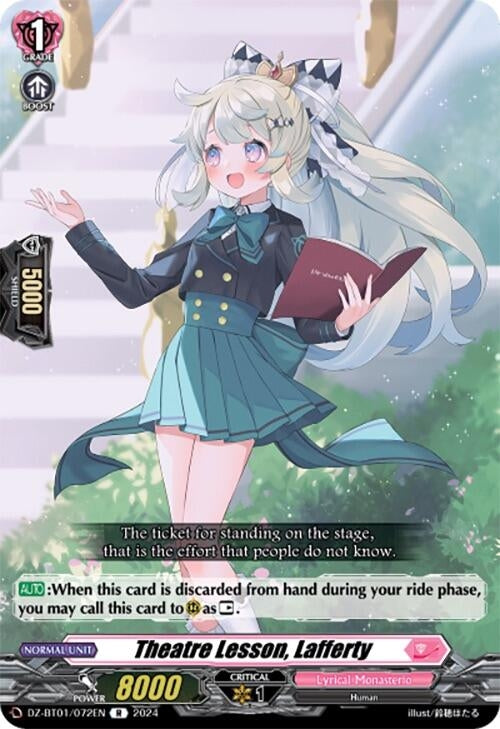 Image for Theatre Lesson, Lafferty (DZ-BT01: Fated Clash) (DZ-BT01/072EN) - Cardfight Vanguard