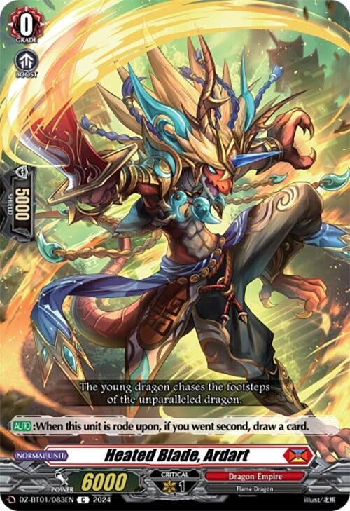Image for Heated Blade, Ardart (DZ-BT01: Fated Clash) (DZ-BT01/083EN) - Cardfight Vanguard