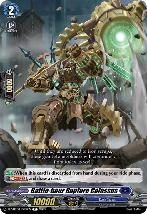Image for Battle-hour Rupture Colossus (DZ-BT01: Fated Clash) (DZ-BT01/089EN) - Cardfight Vanguard