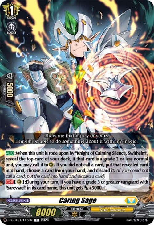 Image for Caring Sage (DZ-BT01: Fated Clash) (DZ-BT01/115EN) - Cardfight Vanguard