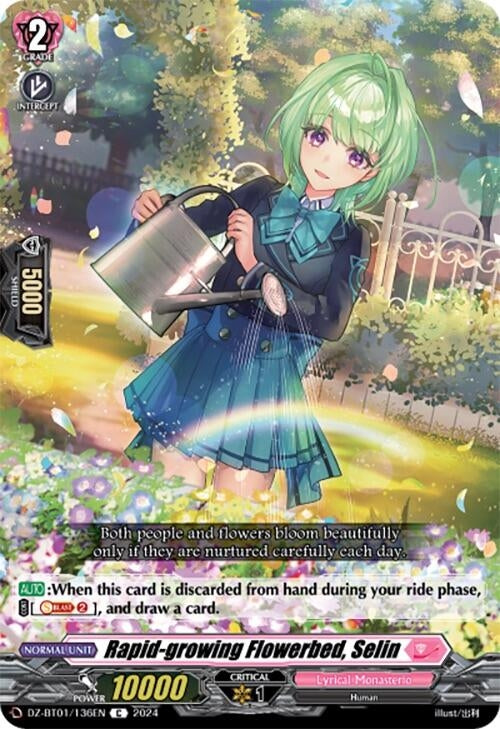 Image for Rapid-growing Flowerbed, Selin (DZ-BT01: Fated Clash) (DZ-BT01/136EN) - Cardfight Vanguard