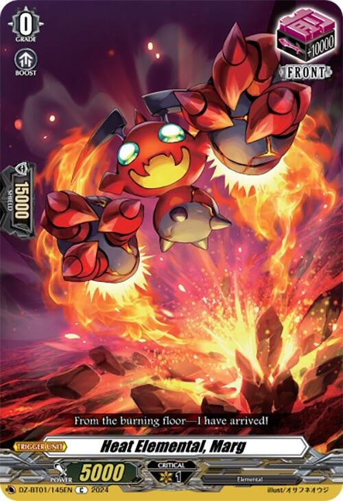 Image for Heat Elemental, Marg (DZ-BT01: Fated Clash) (DZ-BT01/145EN) - Cardfight Vanguard
