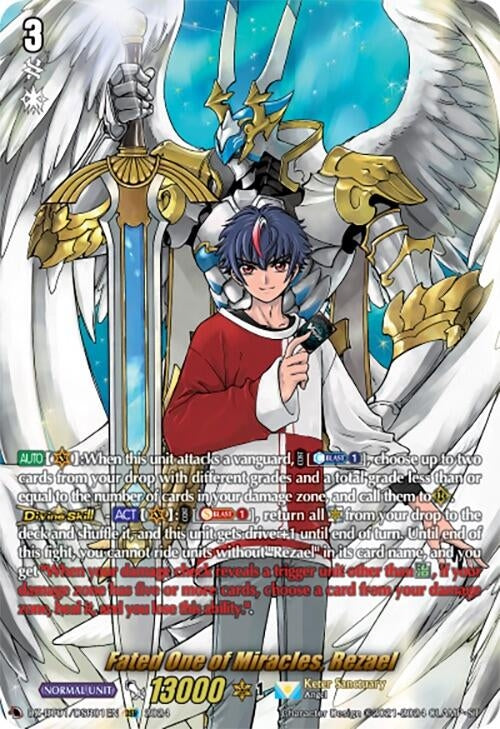 Image for Fated One of Miracles, Rezael (DSR) (DZ-BT01: Fated Clash) (DZ-BT01/DSR01EN) - Cardfight Vanguard