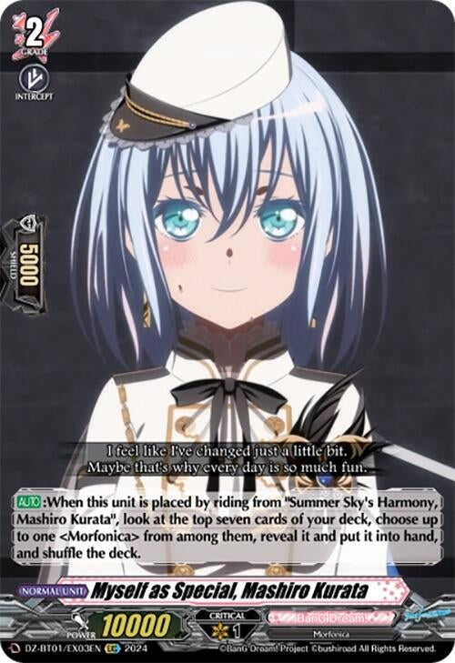 Image for Myself as Special, Mashiro Kurata (EXC) (DZ-BT01: Fated Clash) (DZ-BT01/EX03EN) - Cardfight Vanguard