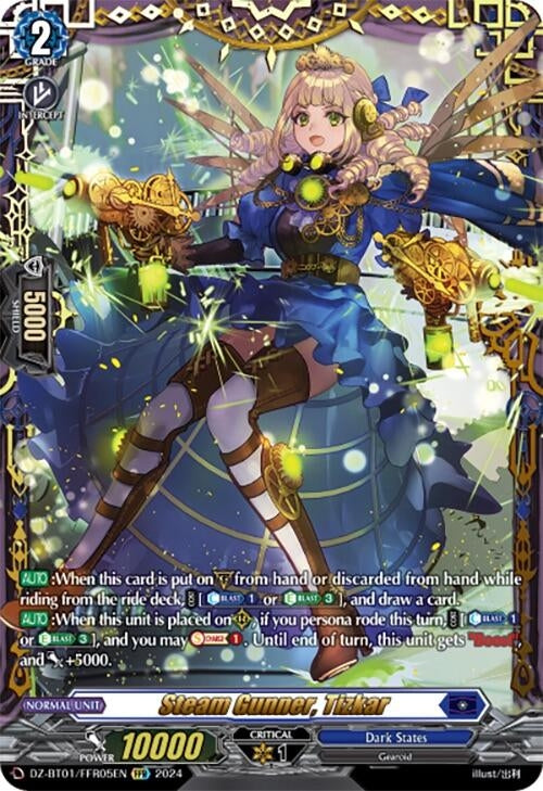 Image for Steam Gunner, Tizkar (FFR) (DZ-BT01: Fated Clash) (DZ-BT01/FFR05EN) - Cardfight Vanguard