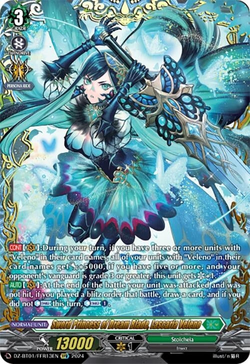 Image for Sword Princess of Dream Blade, Lascaria Veleno (FFR) (DZ-BT01: Fated Clash) (DZ-BT01/FFR13EN) - Cardfight Vanguard