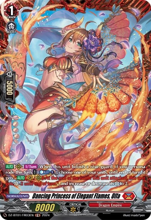 Image for Dancing Princess of Elegant Flames, Olfa (FR) (DZ-BT01: Fated Clash) (DZ-BT01/FR03EN) - Cardfight Vanguard