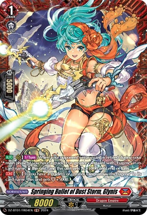 Image for Springing Bullet of Dust Storm, Glynis (FR) (DZ-BT01: Fated Clash) (DZ-BT01/FR04EN) - Cardfight Vanguard