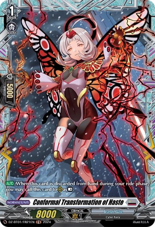 Image for Conformal Transformation of Haste (FR) (DZ-BT01: Fated Clash) (DZ-BT01/FR21EN) - Cardfight Vanguard