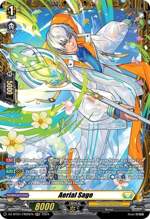 Image for Aerial Sage (FR) (DZ-BT01: Fated Clash) (DZ-BT01/FR26EN) - Cardfight Vanguard