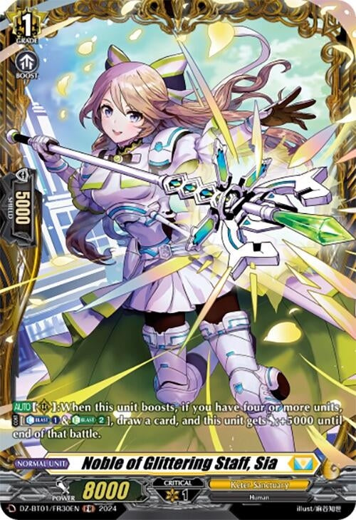 Image for Noble of Glittering Staff, Sia (FR) (DZ-BT01: Fated Clash) (DZ-BT01/FR30EN) - Cardfight Vanguard