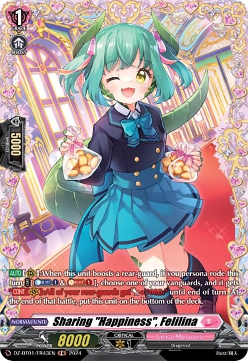 Image for Sharing "Happiness", Felilina (FR) (DZ-BT01: Fated Clash) (DZ-BT01/FR43EN) - Cardfight Vanguard