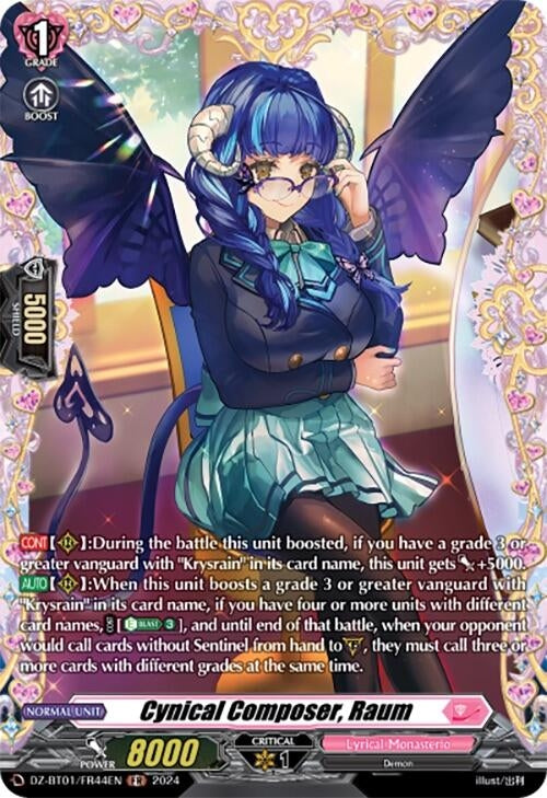 Image for Cynical Composer, Raum (FR) (DZ-BT01: Fated Clash) (DZ-BT01/FR44EN) - Cardfight Vanguard