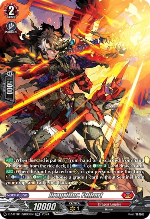 Image for Dragritter, Falhart (SR) (DZ-BT01: Fated Clash) (DZ-BT01/SR03EN) - Cardfight Vanguard
