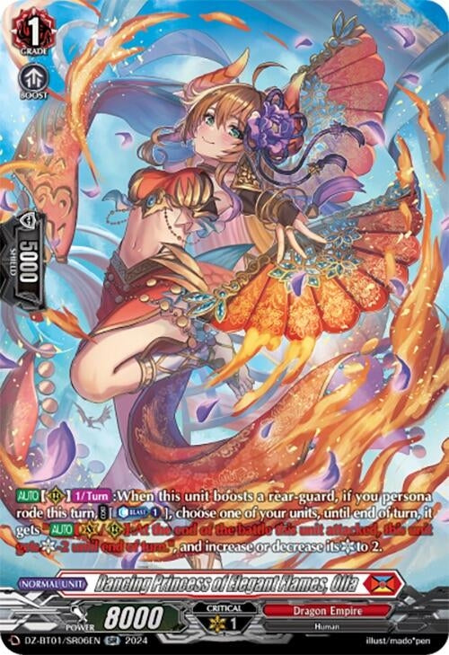 Image for Dancing Princess of Elegant Flames, Olfa (SR) (DZ-BT01: Fated Clash) (DZ-BT01/SR06EN) - Cardfight Vanguard