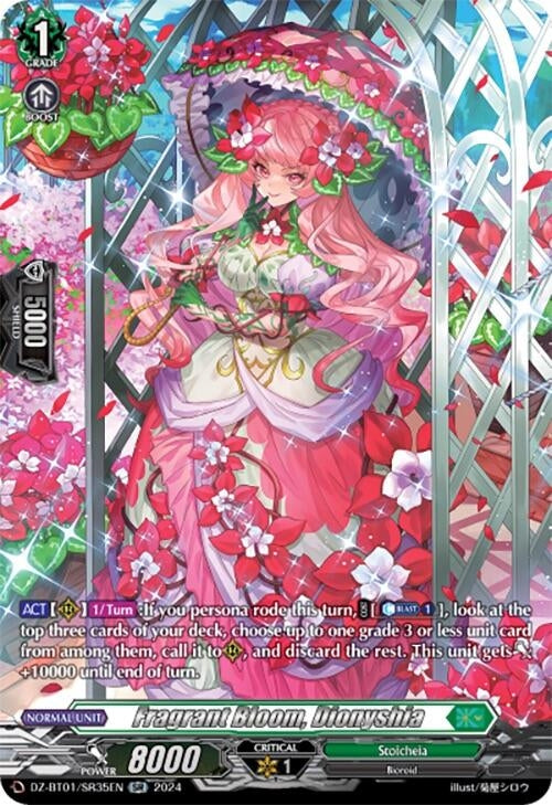 Image for Fragrant Bloom, Dionyshia (SR) (DZ-BT01: Fated Clash) (DZ-BT01/SR35EN) - Cardfight Vanguard