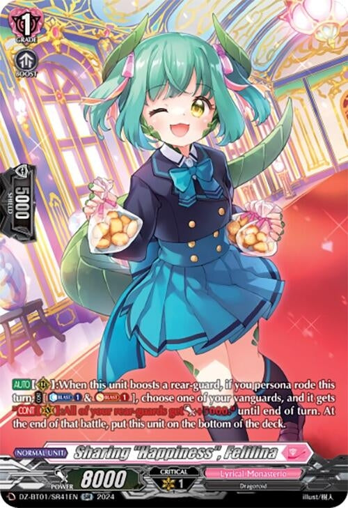 Image for Sharing "Happiness", Felilina (SR) (DZ-BT01: Fated Clash) (DZ-BT01/SR41EN) - Cardfight Vanguard