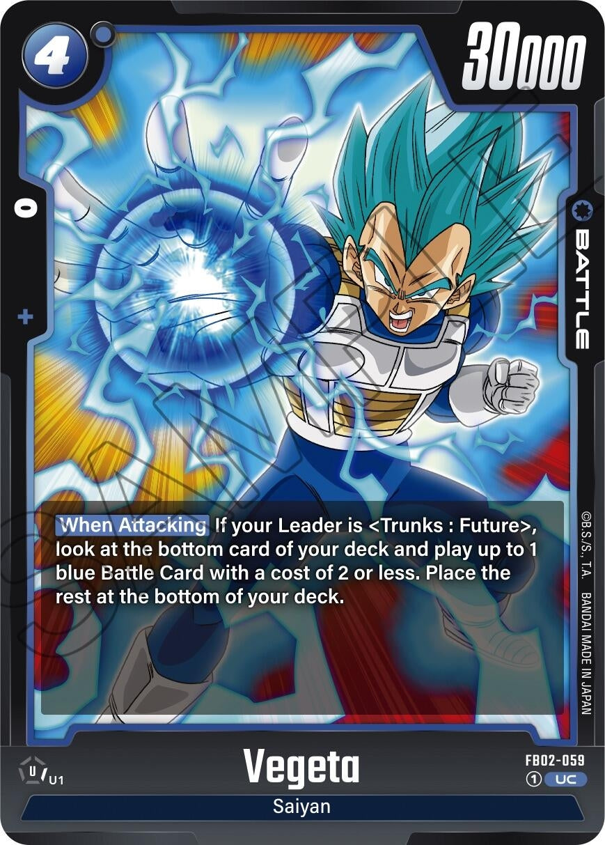 Image for Vegeta - FB02-059 (Blazing Aura) (FB02-059) - Dragon Ball Super: Fusion World
