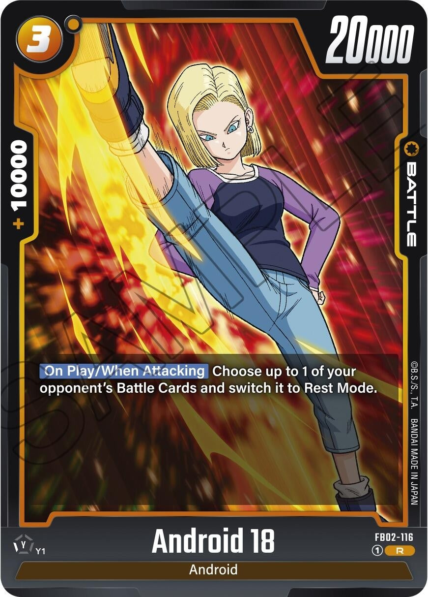 Image for Android 18 - FB02-116 (Blazing Aura) (FB02-116) - Dragon Ball Super: Fusion World