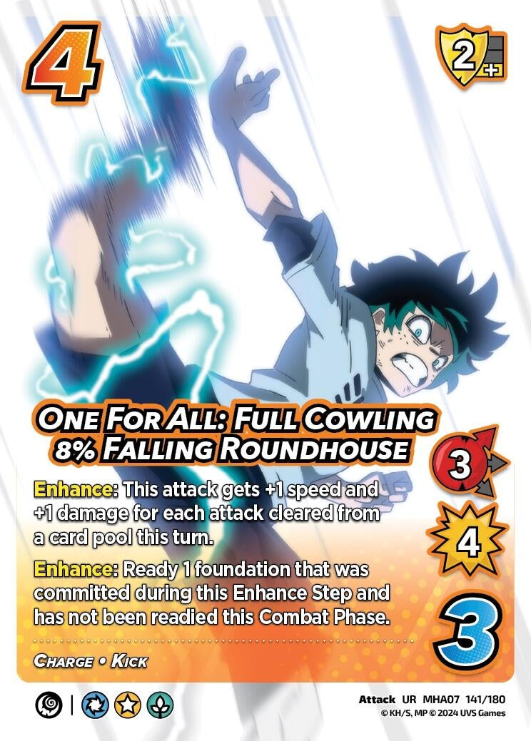 Image for One For All: Full Cowling 8% Falling Roundhouse (UniVersus: My Hero Academia: Girl Power) (141/180) - UniVersus