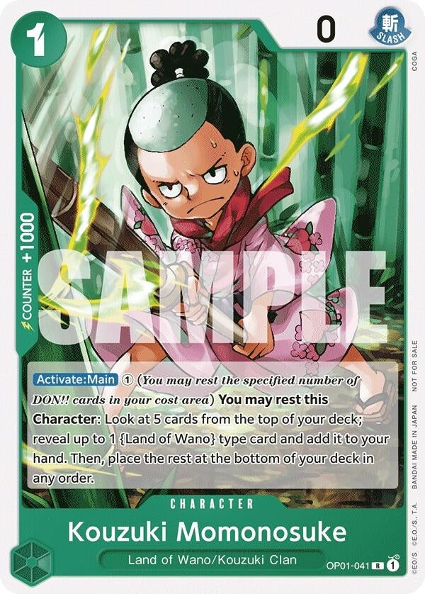 Image for Kouzuki Momonosuke (Tournament Pack Vol. 7) (One Piece Promotion Cards) (OP01-041) - One Piece Card Game
