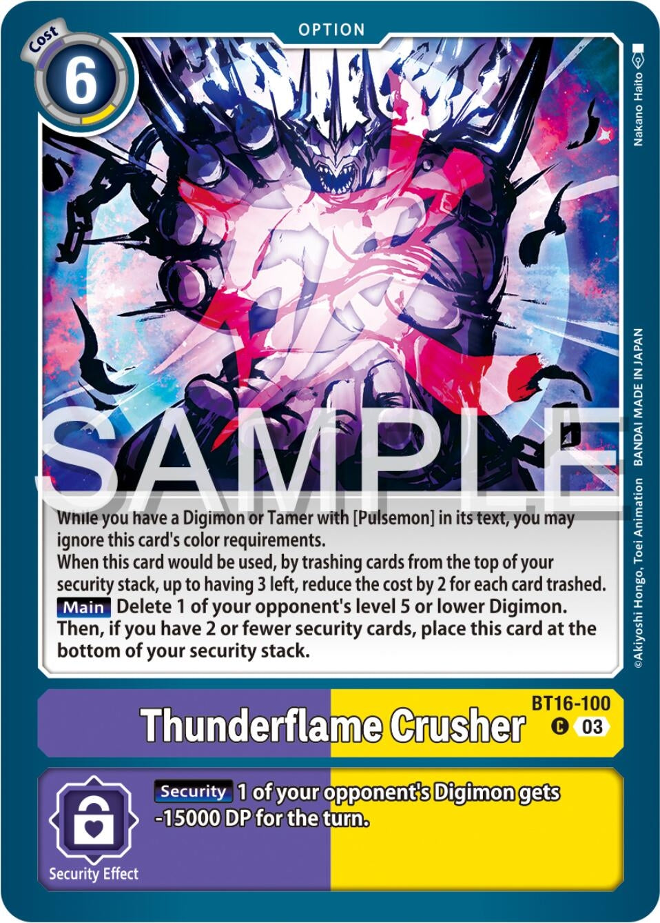 Image for Thunderflame Crusher (BT16) (16100)