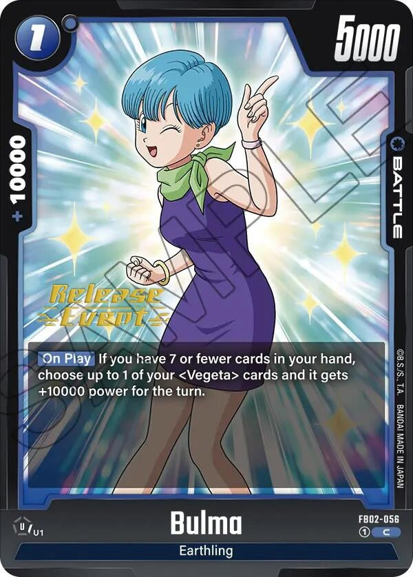 Image for Bulma - FB02-056 (Blazing Aura Release Event Cards) (FB02-056) - Dragon Ball Super: Fusion World