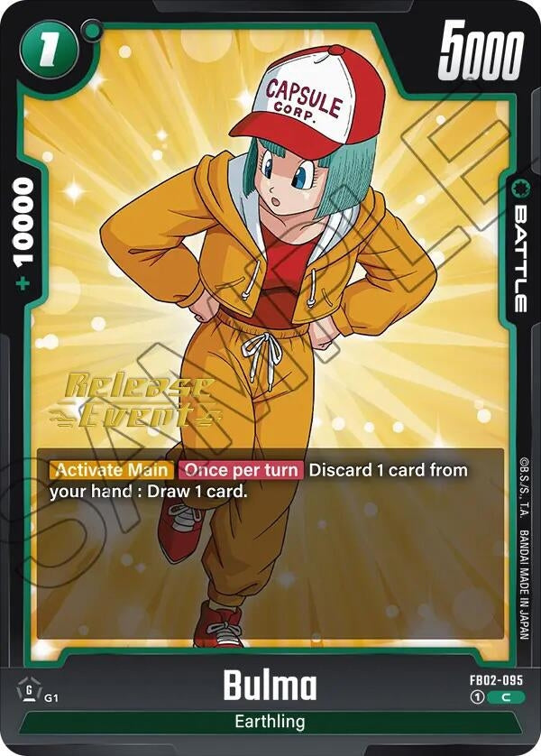 Image for Bulma - FB02-095 (Blazing Aura Release Event Cards) (FB02-095) - Dragon Ball Super: Fusion World