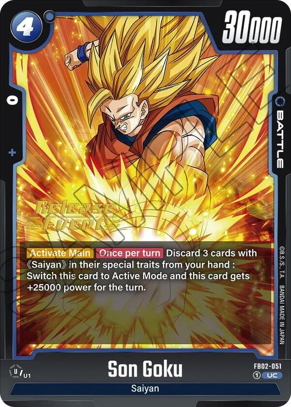 Image for Son Goku - FB02-051 (Blazing Aura Release Event Cards) (FB02-051) - Dragon Ball Super: Fusion World