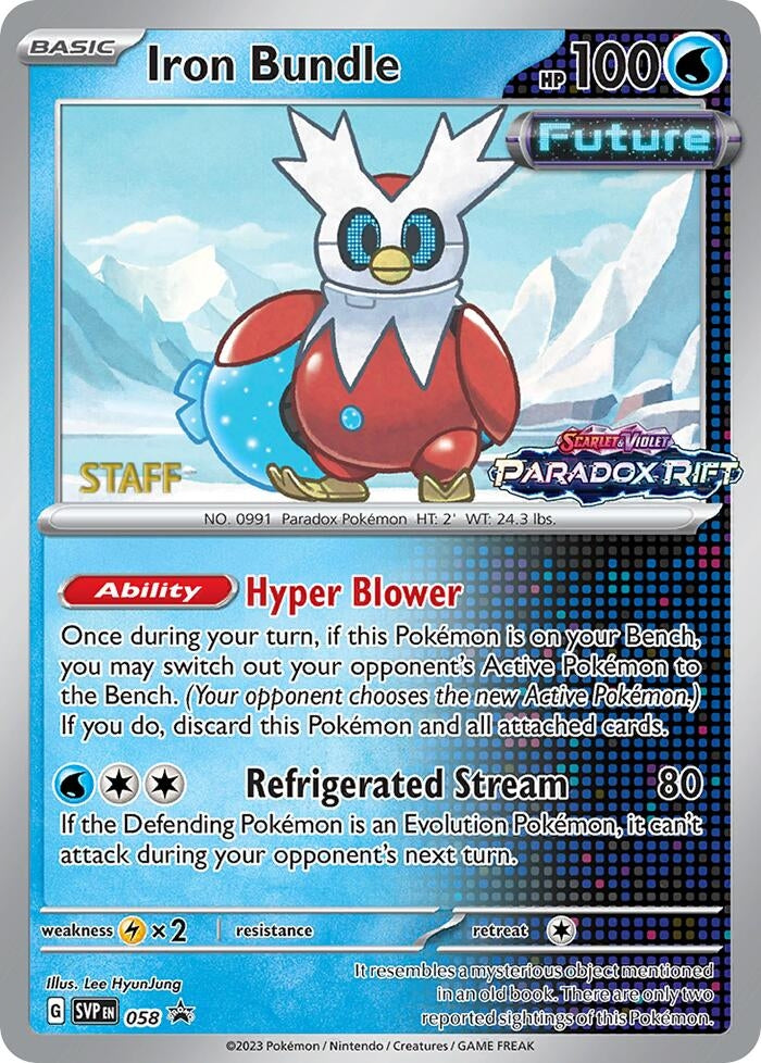 Image for Iron Bundle - 058 (Prerelease) [Staff] (SV: Scarlet & Violet Promo Cards) (058) - Pokemon