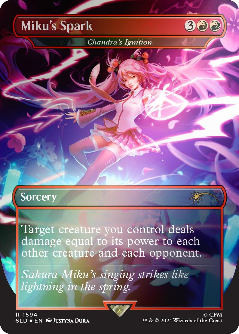 Image for Miku's Spark - Chandra's Ignition (Rainbow Foil) (Secret Lair Drop Series) (1594) - Magic: The Gathering