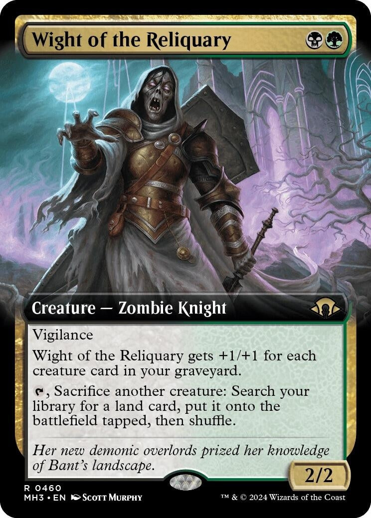 Image for Wight of the Reliquary (Extended Art) (Modern Horizons 3) (460) - Magic: The Gathering